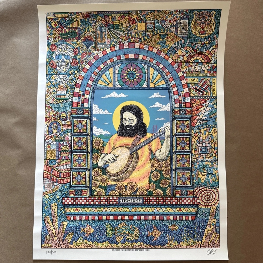 Bottleneck Gallery -  Grateful Dead Jerry Garcia "Jerome" by Owen Murphy